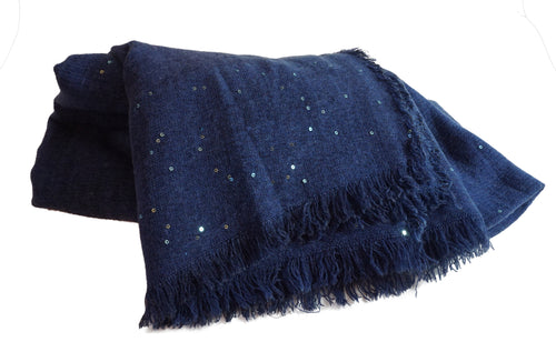Blue Scarf with Sparkles - CHANCEUSES