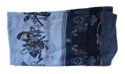 Oversized Scarf- Black/Grey - CHANCEUSES