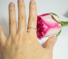 Solid 18k White Gold Ring with Diamonds - CHANCEUSES