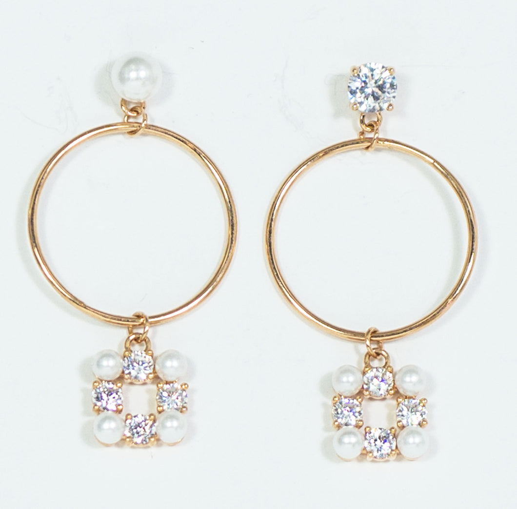 Fashion Earrings with Pearls - CHANCEUSES