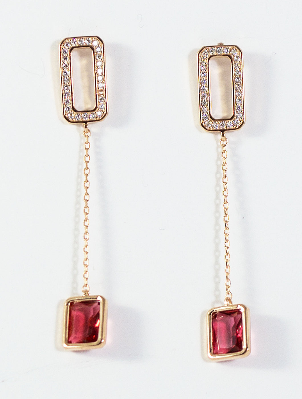 Fashion Drop Earrings with Crystal - CHANCEUSES